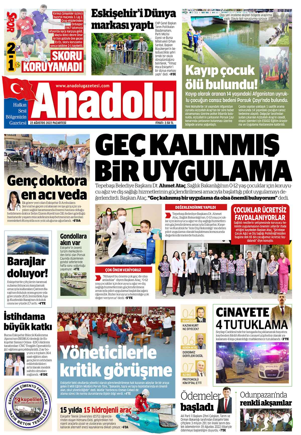 E Gazete Eski Ehir Anadolu Gazetesi Eski Ehir Haber Ve Son Dakika