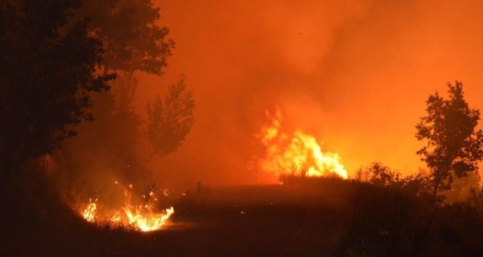 İzmir'de korkutan yangın, söndürülemiyor
