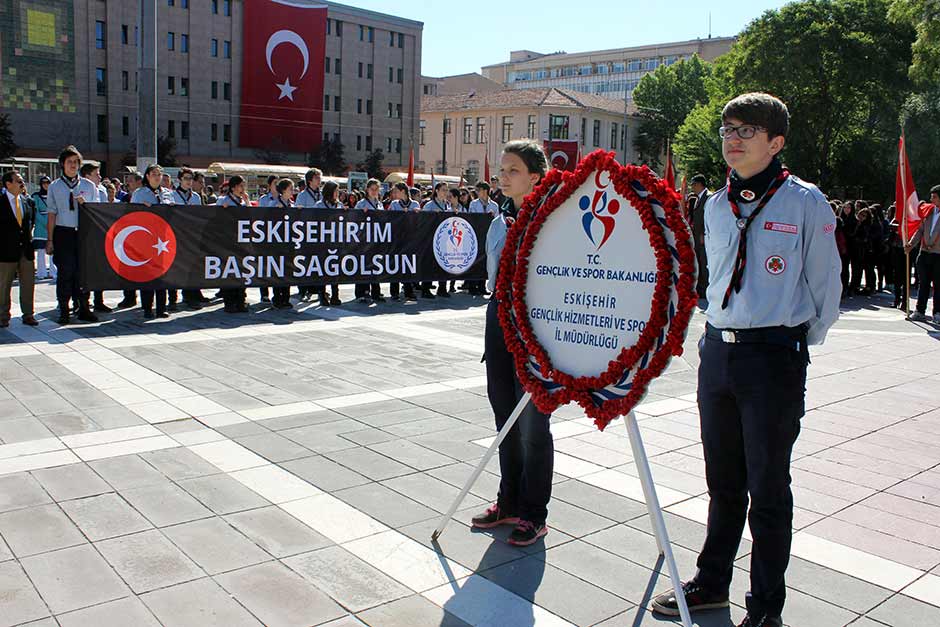 19 Mayıs Atatürk’ü Anma Gençlik ve Spor Bayramı, Eskişehir’de yoğun güvenlik önlemleri altında kutlandı. 