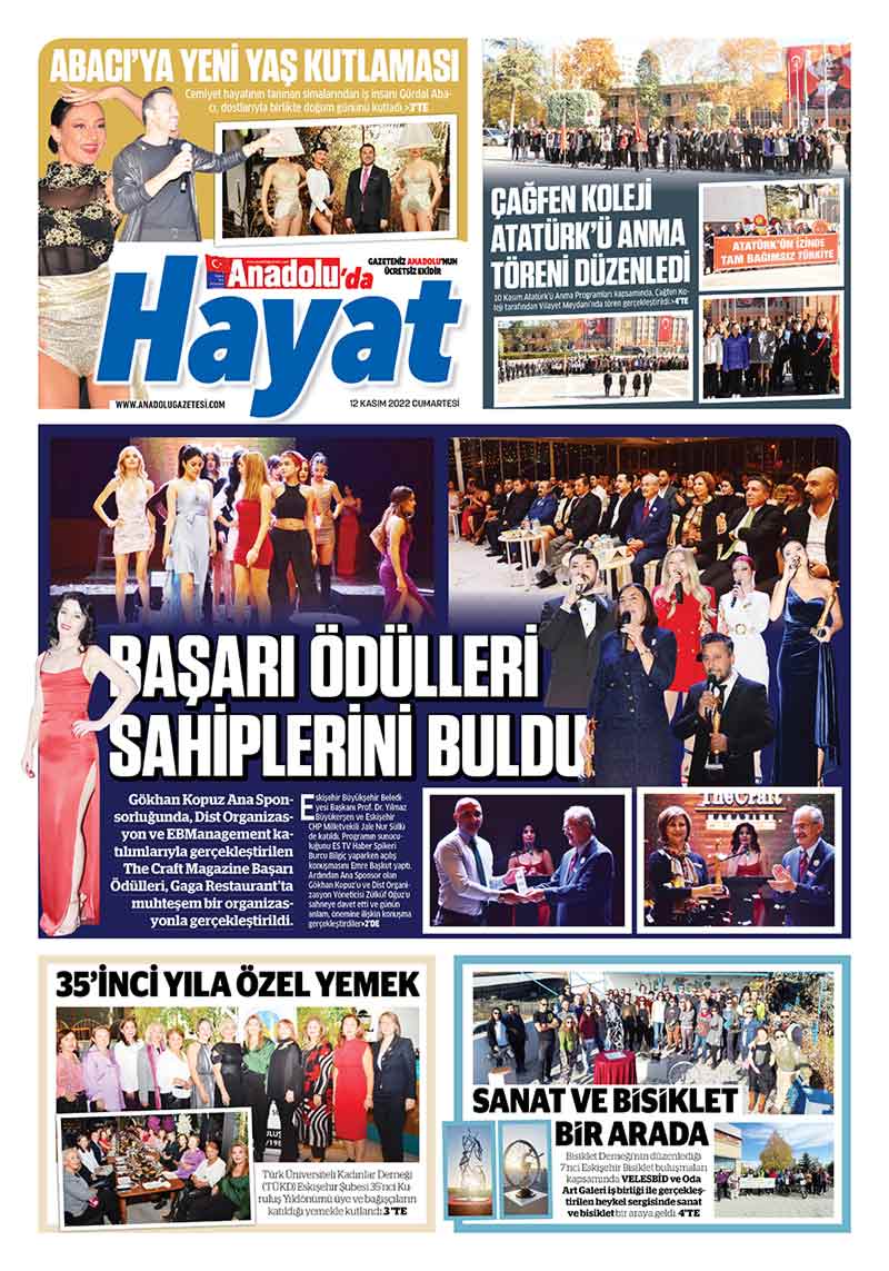 Eskişehir'de cemiyet hayatının nabzını tutan Anadolu'da Hayat ekimizde bu hafta yine birbirinden dolu içerikler var... 