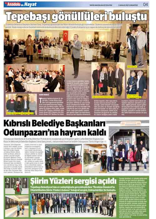 Anadolu'da Hayat Magazin Yaşam ekinde bu hafta...