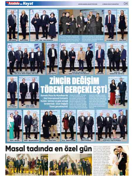 Anadolu'da Hayat Magazin Yaşam Ekinde bu hafta