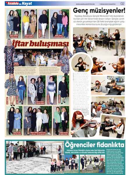 Anadolu'da Hayat Magazin Yaşam ekinde bu hafta...