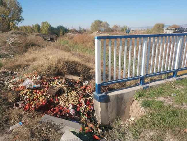 Civardaki seralar ve tarım arazilerini sulamada kullanılan kanalın etrafındaki pislik adeta pes dedirtti. 