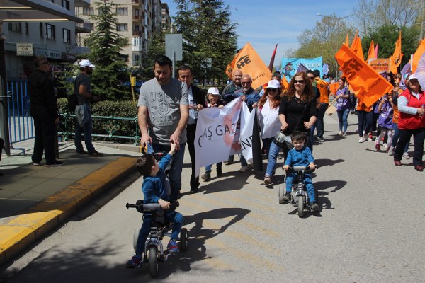 Eskişehir’de, 1 Mayıs Emek ve Dayanışma Günü coşku içinde kutlandı. 