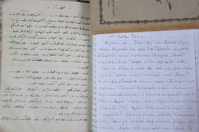 ...Bunların herkes için bir anlam ifade etmesi lazım. Belki şu andaki nesil böyle durumlar yaşamadığı için bunları anlamayabilir ancak o an için çok önemli. Şu anda bile insanların gözleri yaşarabilir. Defterin içerisinde o zaman çizilmiş Türklere ya da Müslümanlara ait olmayan mezar taşlarının resimleri var. Daha önce orada Bizanslıların ve Yunanların yaşadığından bahsetmiş. Neredeyse her şeyden bahsetmiş. Bir öğretmenin her şeyi hiç bu kadar detaylı kaleme alacağını düşünmezdim” ifadelerini kullandı.