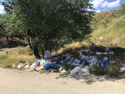 Doğaya ciddi zararlar verdiği bilinen başta plastik atıklar olmak üzere; cam şişeler, tenekeler ve molozlar vatandaşları tedirgin ediyor. 