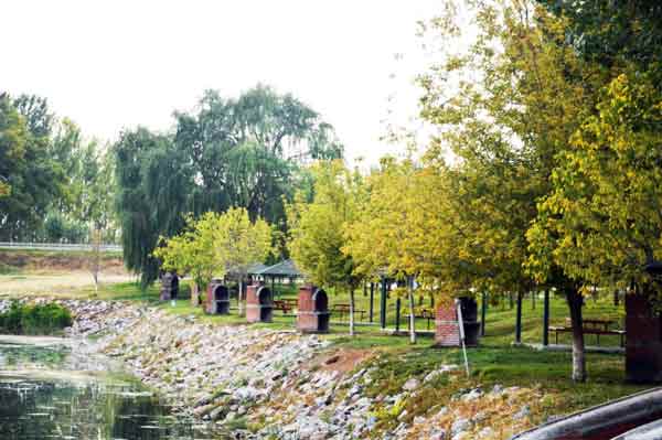 Eskişehir’in Çifteler ilçesinde doğa harikası olan Sakaryabaşı, tablo görünümüyle insanları kendisine adeta hayran bırakıyor.