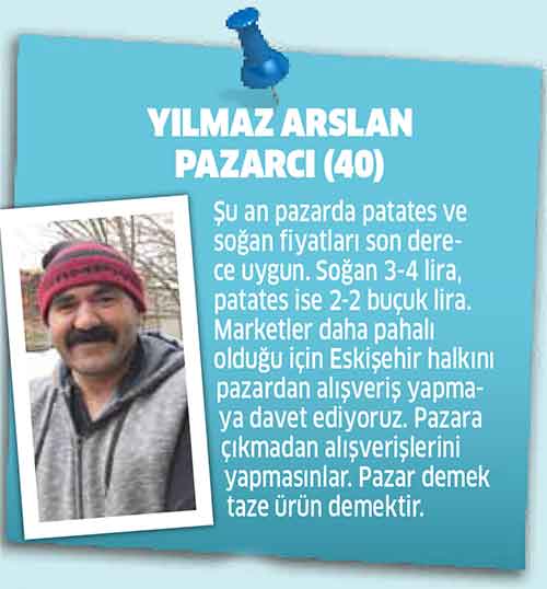 Son zamanlarda oldukça gündemde olan meyve, sebze fiyatlarını sormak ve vatandaşın nabzını tutmak için Odunpazarı’ndaki semt pazarına gittik. hem halkımıza hem de pazarcı esnafına mikrofon uzattık. Tüketicilere “Fiyatlardan memnun musunuz?”, pazar esnafına ise “Satışlar nasıl gidiyor?” diye sorduk. 
Hazırlayan: Ecem Efekan