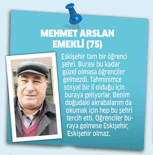 Üç önemli üniversitesiyle her geçen yıl öğrenci nüfusu artan Eskişehir, Türkiye’nin öğrenci kenti olarak anılıyor. Biz de vatandaşlara öğrenci kenti Eskişehir ile ilgili olarak düşüncelerini sorduk.