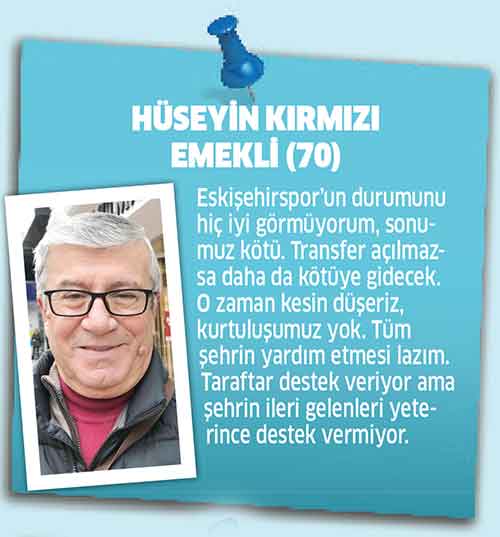 Kentin en önemli markası Eskişehirspor şu günlerde mali ve lisans krizi ile boğuşuyor. Kulübün geçirdiği bu zor günler Eskişehirlileri de derinden üzüyor. Sokağa çıktık ve vatandaşlara bu kez Eskişehirspor hakkındaki düşüncelerini sorduk. 