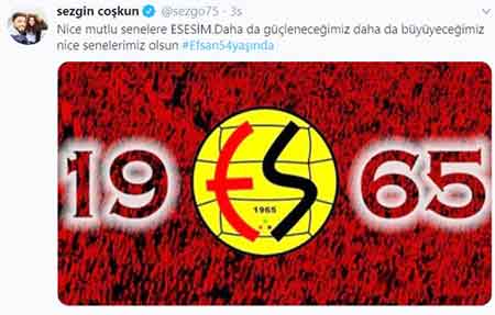 19 Haziran 1965’te kurulan Anadolu Yıldızı Eskişehirspor’un, 54. Yaş günü spor ve siyaset camiasının önemli isimlerinin de arasında olduğu yüzlerce kişi tarafından Twitter ve Facebook’ta paylaşım rekoru kırdı