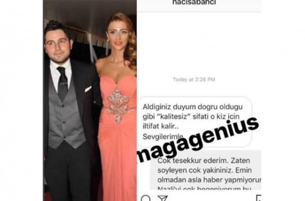 Hacı Sabancı uzun süre aşk yaşadığı ünlü model Özge Ulusoy için ağır sözleri söyledi...