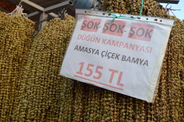 Amasya’dan gelen kuru bamyalar Eskişehirliler tarafından çok ilgili görüyor. Özellikle Eskişehir’in Sivrihisar, Mihalıççık, Günyüzü ve Eskişehir’in çevresinde bulunan Emirdağlı vatandaşların bayram, düğün, cenaze gibi özel günlerde vazgeçilmezi olan çorba yapmak için kullanıldığı belirtiliyor. Bu konuyla ilgili de Özkılıç, “Eskişehirlilerin kuru bamyaya olan ilgisi gerçekten yüksektir...