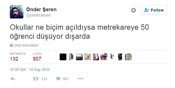 19 Eylül Pazartesi okullar açıldı, sosyal medya da haliyle öğrenci, öğretmen ve velilerin komik paylaşımlarıyla çalkalandı. İşte yeni öğretim yılında yüzünüzü güldürecek en eğlenceli paylaşımlar... Hürriyet