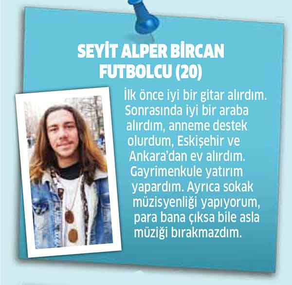 Milli Piyango yılbaşı tam bileti 80, yarım bileti 40, çeyrek bileti 20 liradan satılıyor. Büyük ikramiye ise tam 80 milyon lira. Rakam büyük olunca hayaller de büyük olur diye düşündük ve Eskişehir halkına “Büyük yılbaşı ikramiyesi size çıksa ne yapardınız?” diye sorduk.