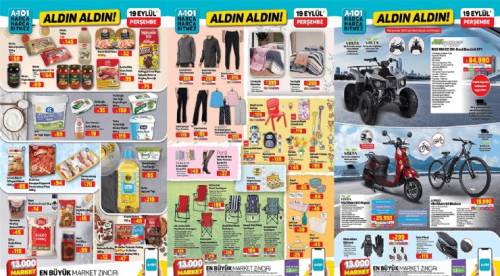 A101'e ATV, karavan, kulaklık, çaycı geliyor! 19 Eylül A101 Kataloğu yayında!