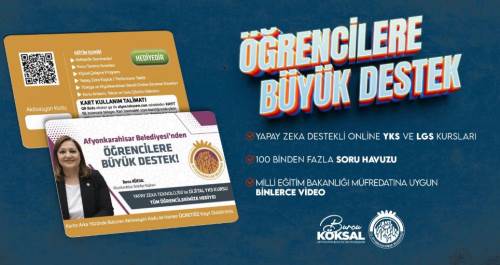 Afyonkarahisar'da öğrencilere ücretsiz YKS ve LGS için eğitim desteği!