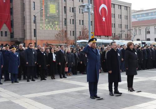 Atatürk'ün vefatının 86. yıldönümü Eskişehir'de törenle anıldı