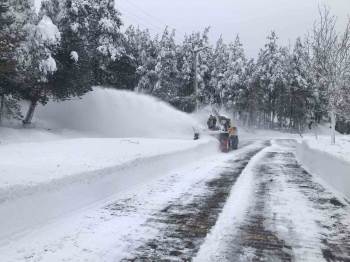 Bolu'da 134 Köy Yolu Kar Yağışı Sonrası Ulaşıma Açıldı