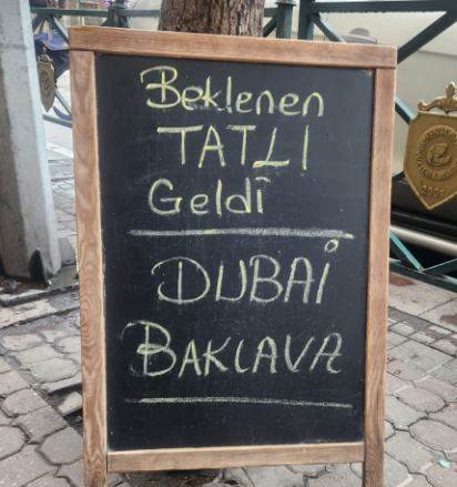 Dubai çikolatasının şimdi de baklavası çıktı!