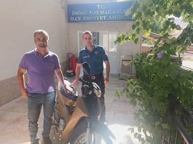 Eskişehir'de çalıntı motosiklet sahibine teslim edildi
