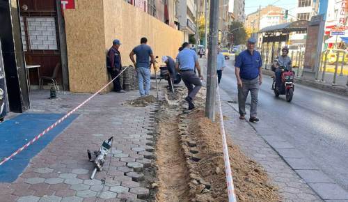 Eskişehir'de elektrik arızası nedeniyle kazı çalışması