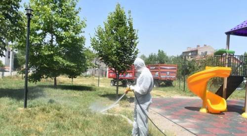 Eskişehir'de sıcak havaların artmasıyla ilaçlama çalışmaları hız kazandı