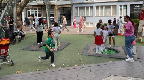 Eskişehir'in gözde yerinde çocuklar keyifli anlar geçiriyor!