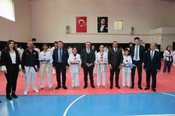 Hacılar'da Taekwondo Kuşak Töreni Coşkusu