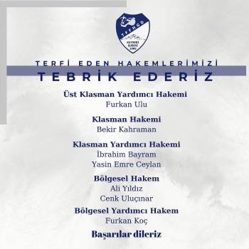 Merkez Hakem Kurulu, Kayseri'den 7 hakemi terfi ettirdi