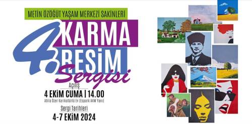 Tepebaşı'nın sevilen merkezinden "4. Karma Resim Sergisi"