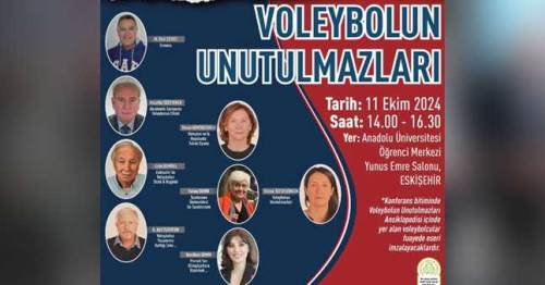 Voleybolun unutulmazları Anadolu Üniversitesi'nde