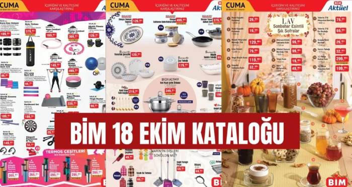 18 Ekim 2024 BİM aktüel kataloğu; Motosiklet, laptop, akıllı saat, buharlı düzleştirici, PS4 oyun konsolu, egzersiz aletleri hepsi indirimde!