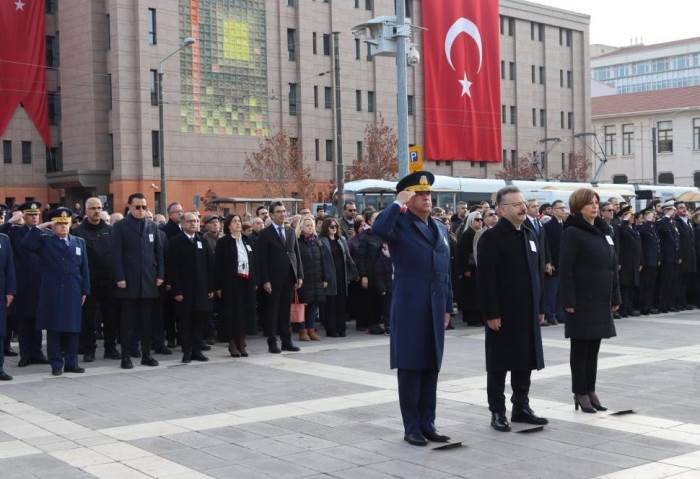 Atatürk'ün vefatının 86. yıldönümü Eskişehir'de törenle anıldı