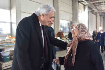 Başkan Bakkalcıoğlu’Ndan Kapalı Pazar Ziyareti
