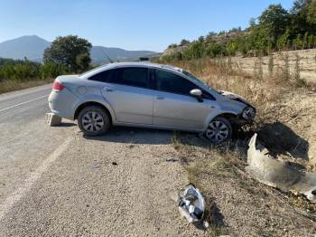 Bilecik'te korkutan trafik kazası: Takla atarak durabildi