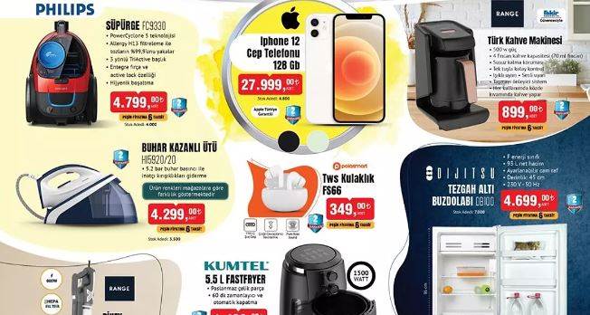 BİM'e Türk Kahvesi Makinesi, Dikey Süpürge, Çaycı ve iPhone Geliyor! 24 Mayıs 2024 BİM Aktüel Ürünler İndirim Kataloğu