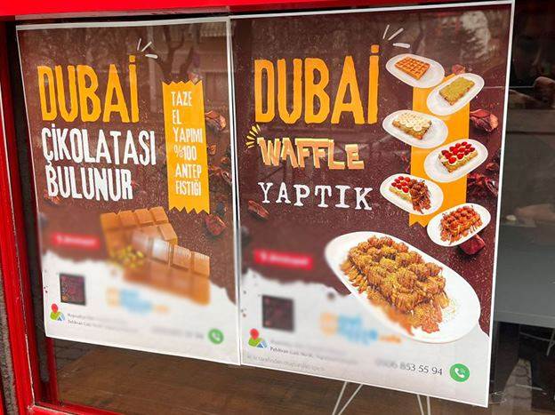 Dubai çikolatası şimdi de waffle haliyle satışta!