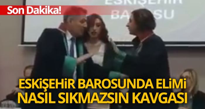 Eskişehir Barosu’nda ‘Elimi nasıl sıkmazsın’ kavgası