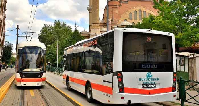 Eskişehir Büyükşehir duyurdu: Tramvay ve otobüs seferlerinde değişiklik!