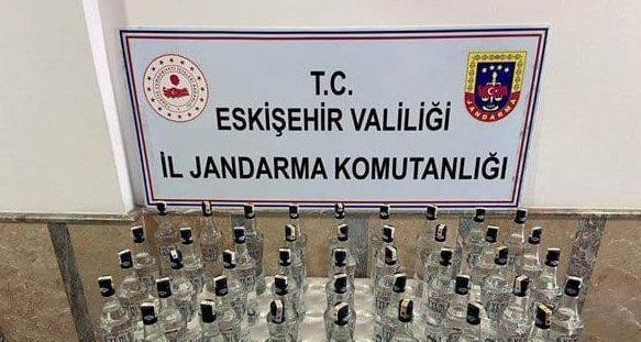 Eskişehir'de 43 litre sahte içki ele geçirildi