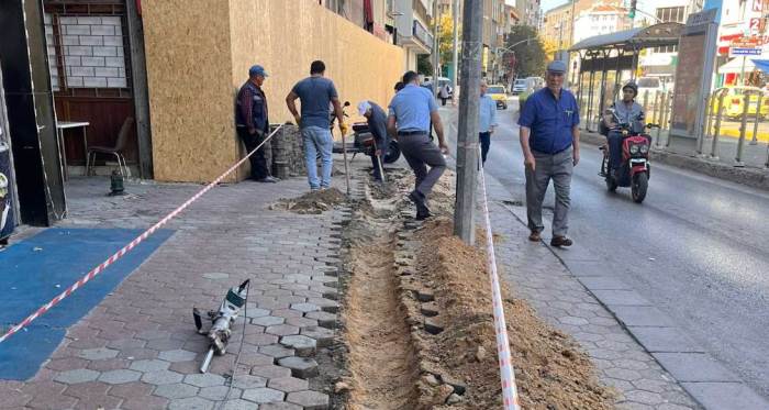 Eskişehir'de elektrik arızası nedeniyle kazı çalışması