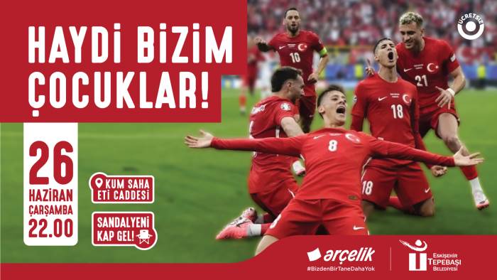 Eskişehir'de EURO 2024 coşkusu: Türkiye - Çek Cumhuriyeti maçı dev ekranda!