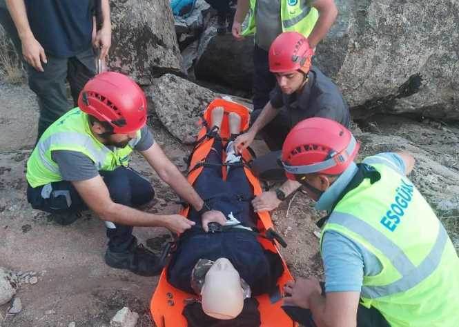 Eskişehir'de Karakayalar Tırmanış Bahçesi’nde AFAD eğitimi