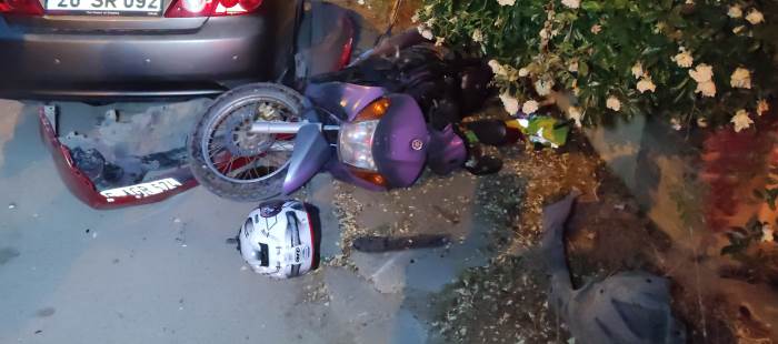  Eskişehir'de kaza: Moto kurye hastanelik oldu!