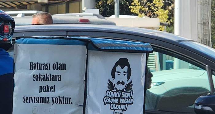 Eskişehir'de kuryenin esprili notu görenleri güldürdü