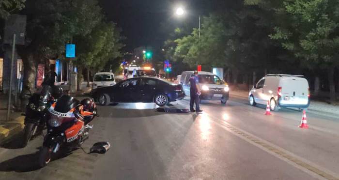 Eskişehir'de motosiklet ve otomobil kaza yaptı!