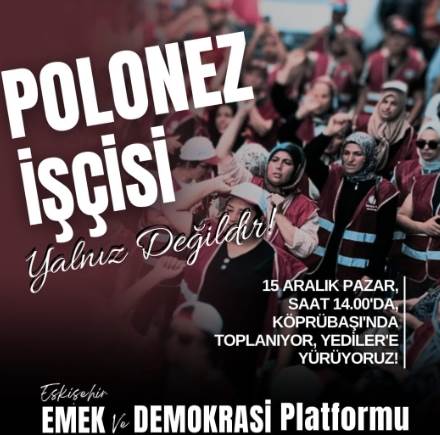 Eskişehir'de Polonez işçileri dayanışma günü