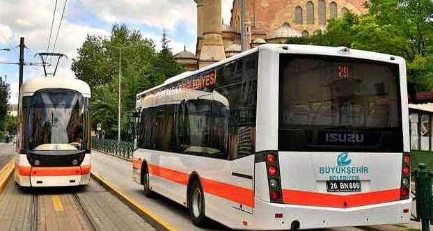 Eskişehir'de tramvaylar ve otobüsler bir gün daha böyle çalışacak!